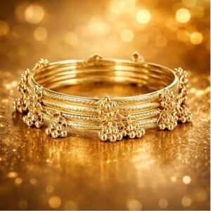 Madhav Fashion Jewellery Copper Gold-Plated Bangle